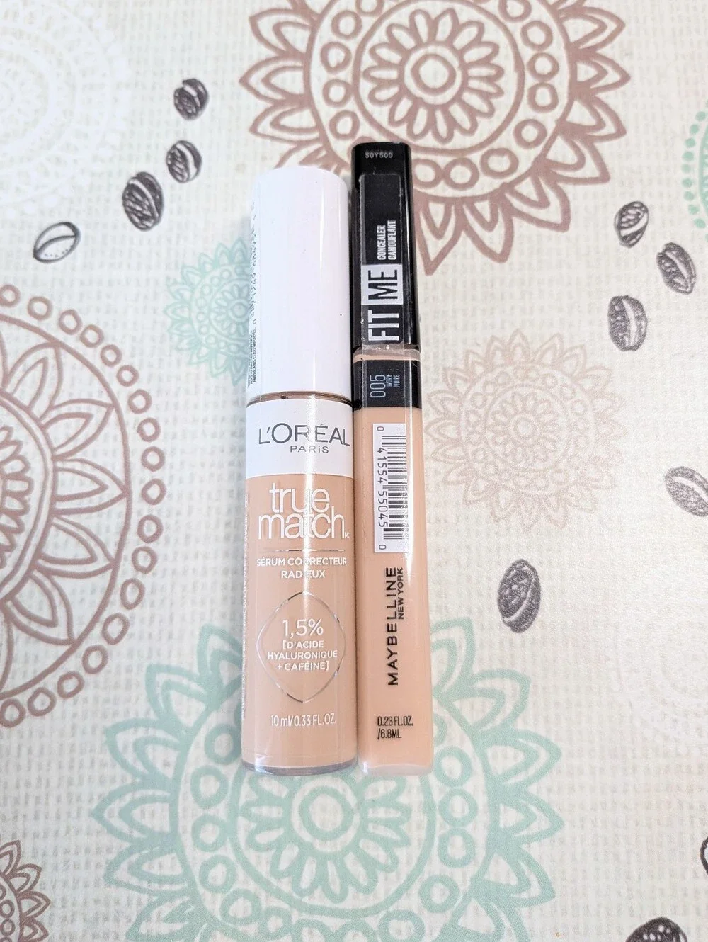 L'Oréal True Match Serum C2 & Maybelline Fit Me Concealer 05